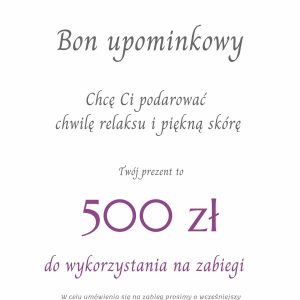 Bon o wartości 500 złoty