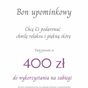 Bon o wartości 400 złoty